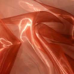 Wholesale Mirror Organza Fabric Rust 100 yard roll