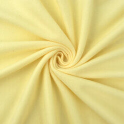 Fleece Fabric Solid Light Yellow, by the yard