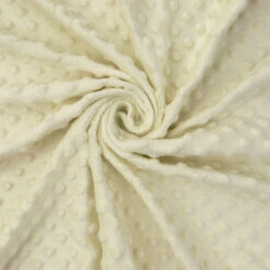 Wholesale Minky Dot Fabric Cream 75 yard roll