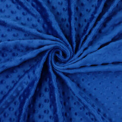 Wholesale Minky Dot Fabric Royal Blue 75 yard roll