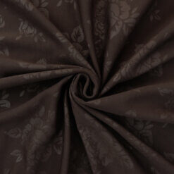 SALE Jacquard Ribbed Knit Fabric 6782 Brown, by the yard