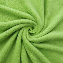 Double-Sided Minky Fleece Fabric Green, by the yard