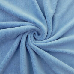 Double-Sided Minky Fleece Fabric Sky Blue, by the yard