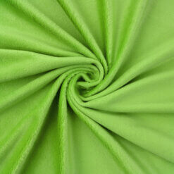 Wholesale Minky Solid Fabric Leaf Green 20 yard bolt