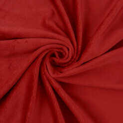 Wholesale Minky Solid Fabric Deep Red 20 yard bolt