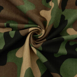 Wholesale Sweatshirt Fleece Fabric Camouflage 20 yard bolt
