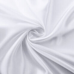 SALE Charmeuse Fabric White, by the yard