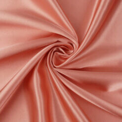 SALE Jubilant Bridal Satin Fabric Coral, by the yard