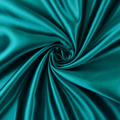 SALE Jubilant Bridal Satin Fabric Teal, by the yard