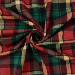Wholesale Flannel Yarn Dyed Christmas Plaid Fabric Red/Green 110 yard roll