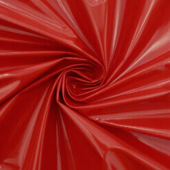 Wholesale Wet Look Vinyl Fabric Red 70 yard roll