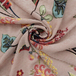 SALE Stretch Georgette Floral Print 6909 Multi, by the yard