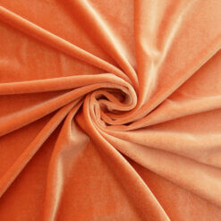 Wholesale Stretch Spandex Velvet Fabric Orange 62 yard roll