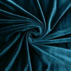 Wholesale Stretch Spandex Velvet Fabric Teal 62 yard roll