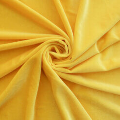Wholesale Stretch Spandex Velvet Fabric Yellow 62 yard roll