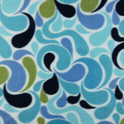Fleece Print Fabric Arabesque Periwinkle 20 yard bolt