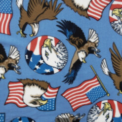 Fleece Print Fabric Patriot Blue 20 yard bolt