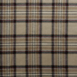 Fleece Print Fabric Royal Stewart Beige 20 yard bolt