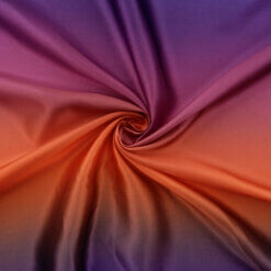 Wholesale Rainbow Charmeuse Satin Fabric Orange 100 yard roll