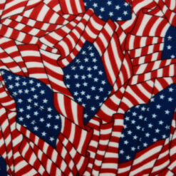 Fleece Print Fabric Patriot American Flag, by the yard