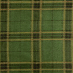 Fleece Print Fabric Essex Plaid Olive, by the yard