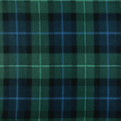 Fleece Print Fabric Tartan Plaid Black Watch, by the yard
