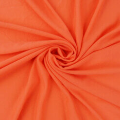 1 Yard Piece SALE Lightweight Stretch Tricot Fabric Orange SC319