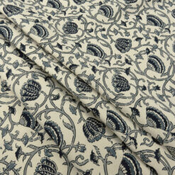 1 Yard Sale Piece Kravet Vintage Look Cotton Print Fabric SC348