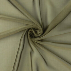 Waterfall Two Tone Chiffon Fabric Khaki/Black 25 yard bolt