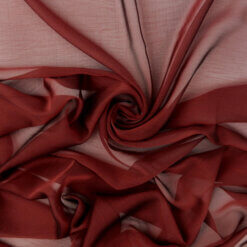 Waterfall Two Tone Chiffon Fabric Red/Black 25 yard bolt