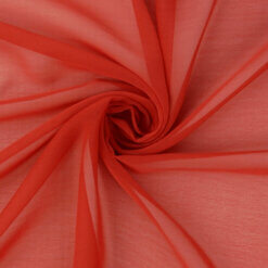 Waterfall Two Tone Chiffon Fabric Red/Red 25 yard bolt