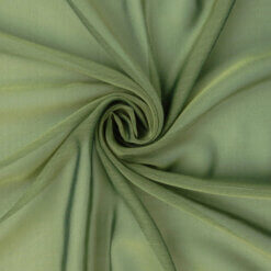 Waterfall Two Tone Chiffon Fabric Sage/Olive 25 yard bolt