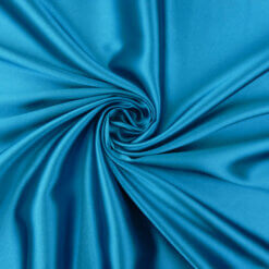 Stretch Charmeuse Fabric Turquoise, by the yard
