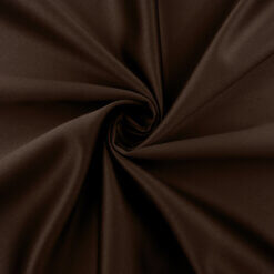 Fire Retardant Soft Shine Satin Fabric Brown 25 yard roll