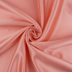 Fire Retardant Soft Shine Satin Fabric Coral 25 yard roll