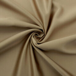 Fire Retardant Soft Shine Satin Fabric Latte 25 yard roll