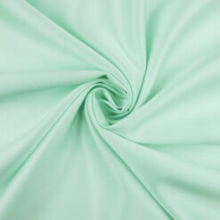 Fire Retardant Soft Shine Satin Fabric Mint 25 yard roll