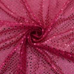 Wholesale Stretch 3mm Dot Fabric Fuschia 50 yard roll