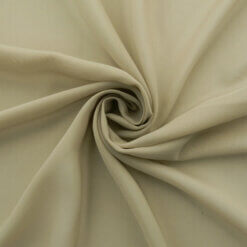 SALE Chiffon Fabric Light Taupe, by the yard