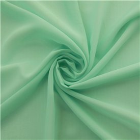SALE Chiffon Fabric Mint, by the yard