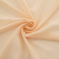SALE Chiffon Fabric Light Peach, by the yard