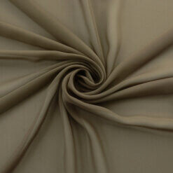 SALE Chiffon Fabric Taupe, by the yard