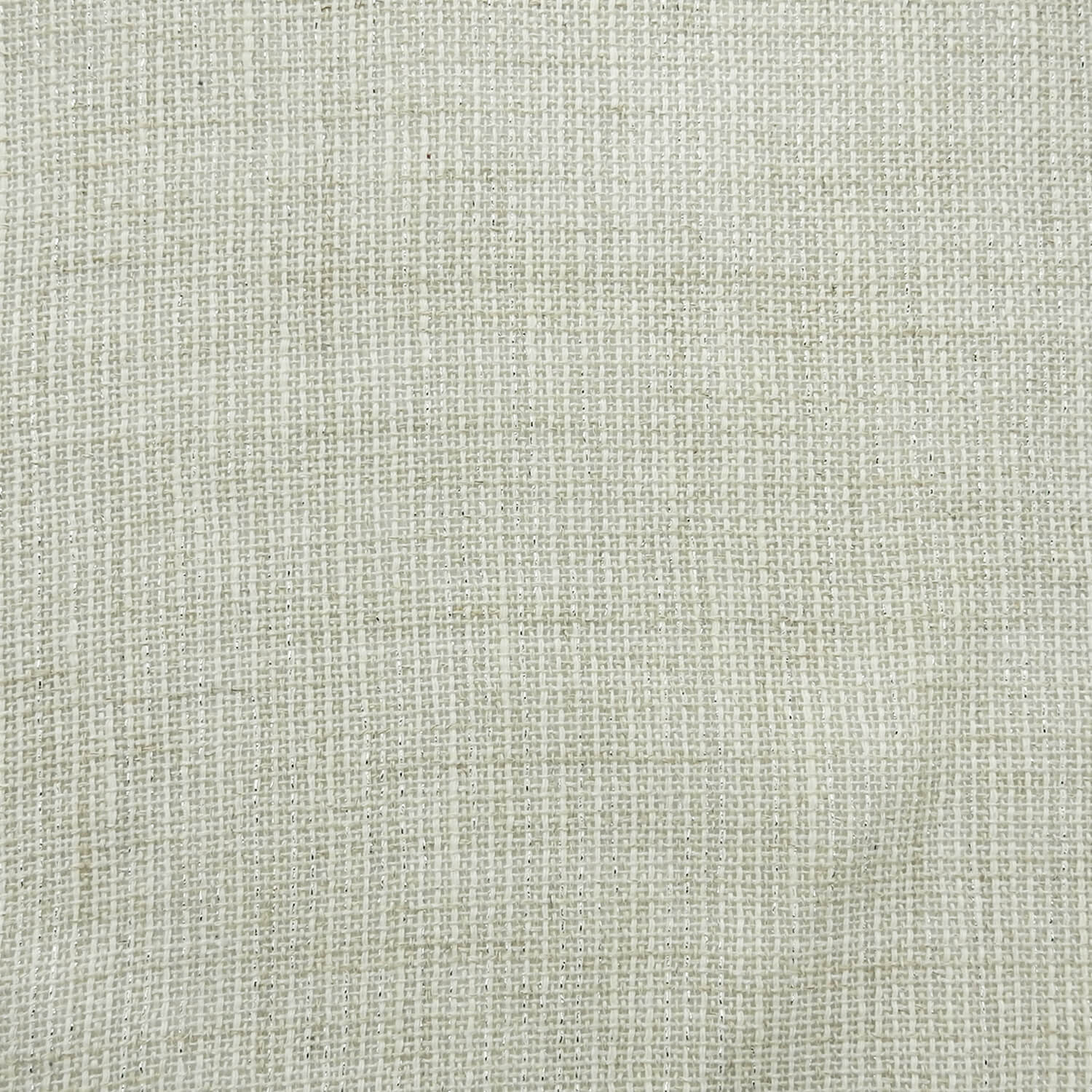Sovana Lurex Linen Blend Fabric Ivory-Silver 25 yard roll - Image 4
