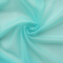 Wholesale 118" Wide Sheer Voile Fabric Aquamarine 60 yard roll