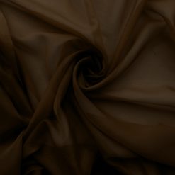 Wholesale 118" Wide Sheer Voile Fabric Brown 60 yard roll