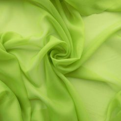 SALE 118" Wide Sheer Voile Fabric Lime Green, by the yard