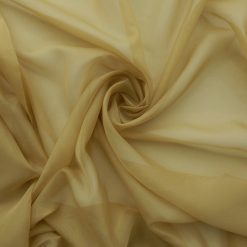 Wholesale 118" Wide Sheer Voile Fabric Gold 60 yard roll