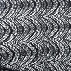 1.5-Yard Piece SALE Metallic Open Weave Roman Lace Fabric 6842 Indigo