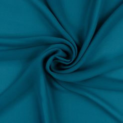 SALE Luxe Georgette Fabric 7033 Peacock Blue, by the yard