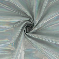 Splendor Iridescent Hologram Lame Silver, by the yard